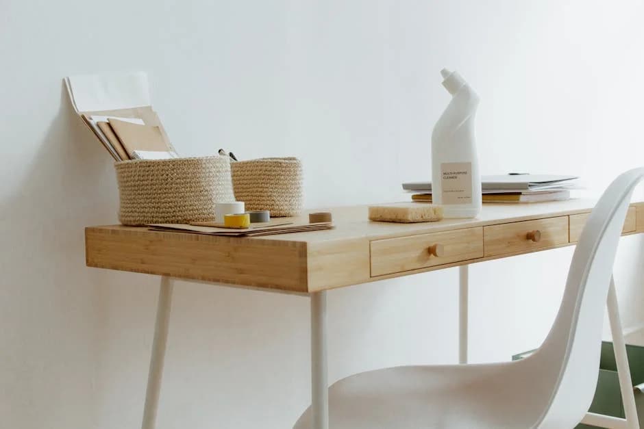 Clean and organized commercial office space with professional cleaning